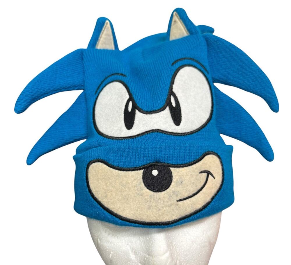 Sega Sonic the Hedgehog Adult Unisex Knit Hat Cap Beanie Skull Cap